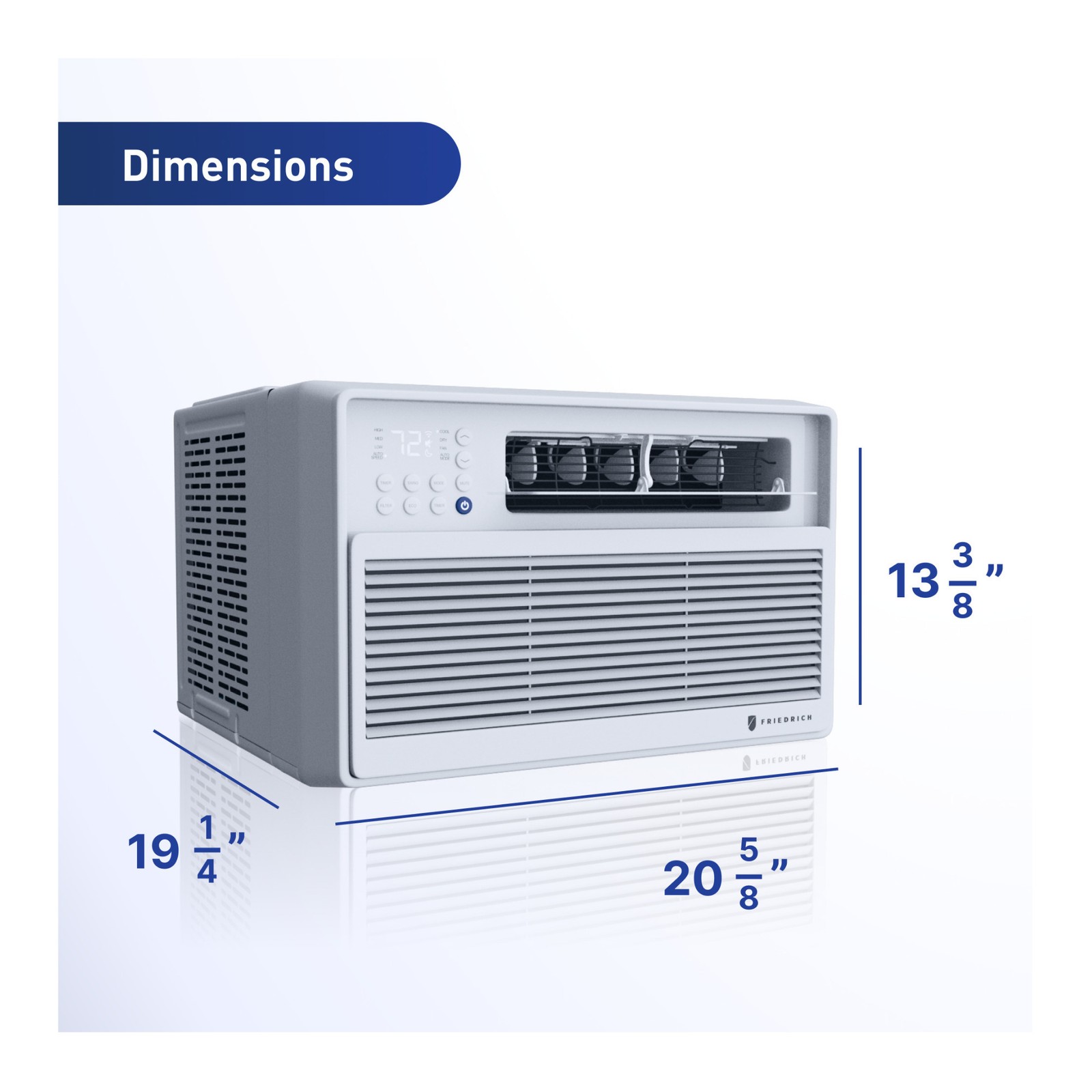 Friedrich Chill Premier 10000 BTU 115V Smart Window White Air Conditioner