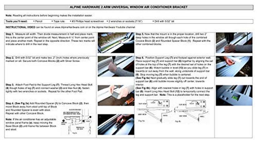 Universal Window Air Conditioner Bracket – Heavy-Duty Window AC HEAVY DUTY 1