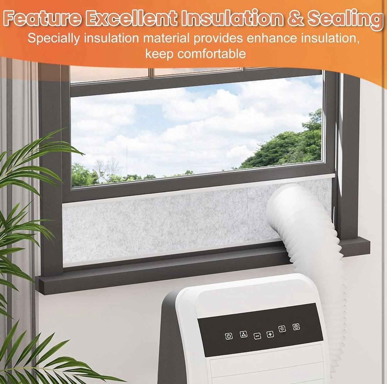 Insulated Foam Panels for Portable Air Conditioner Window Vent Kit 3pcs – A0003