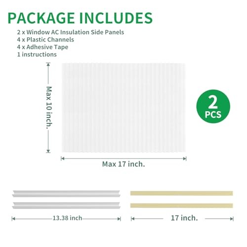 Window Air Conditioner Side Insulated Panel, 2PIC Insulation Panels Window