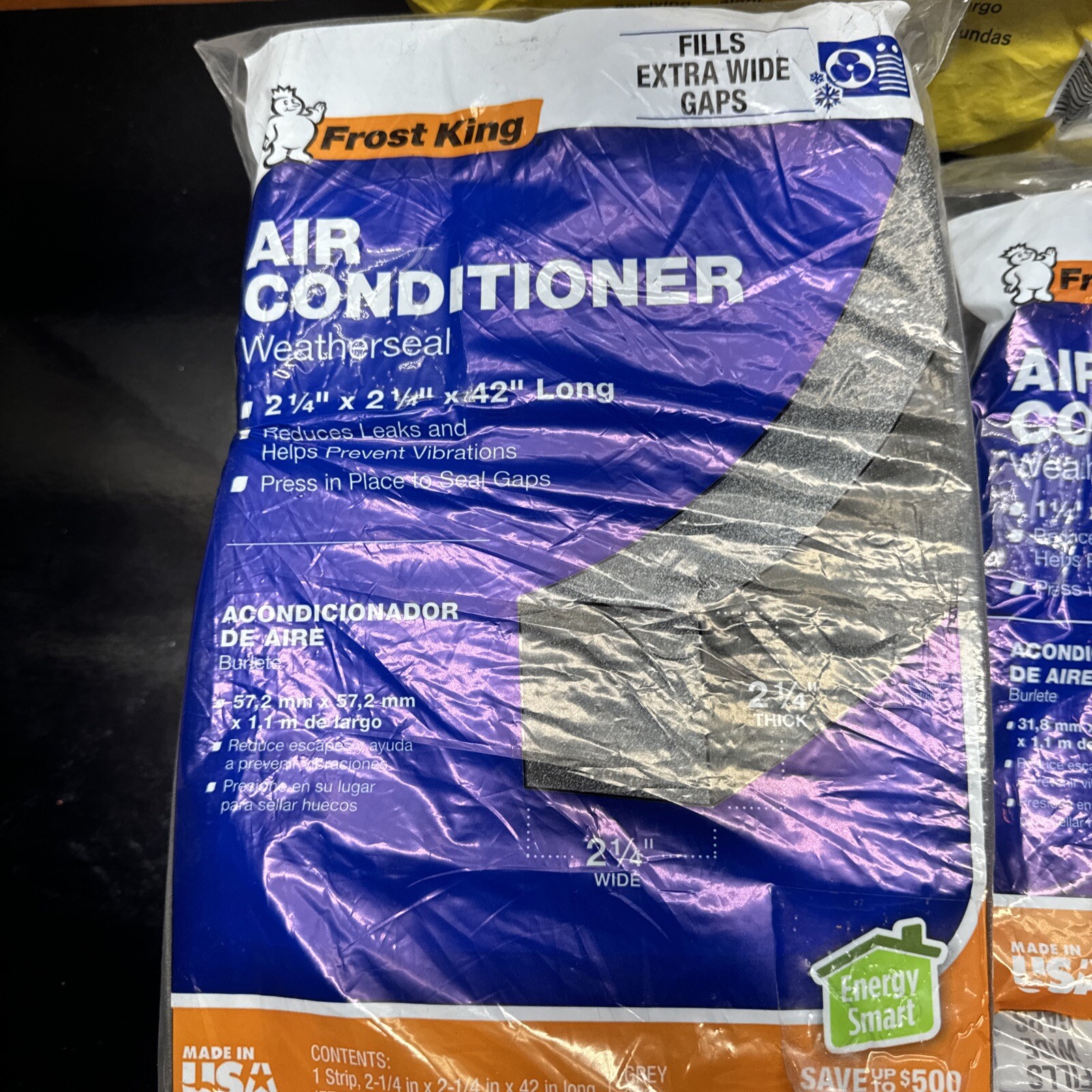 Frost King and Sika Air Conditioner / Gap Weatherseal Strip Lot Of 5 SEALED