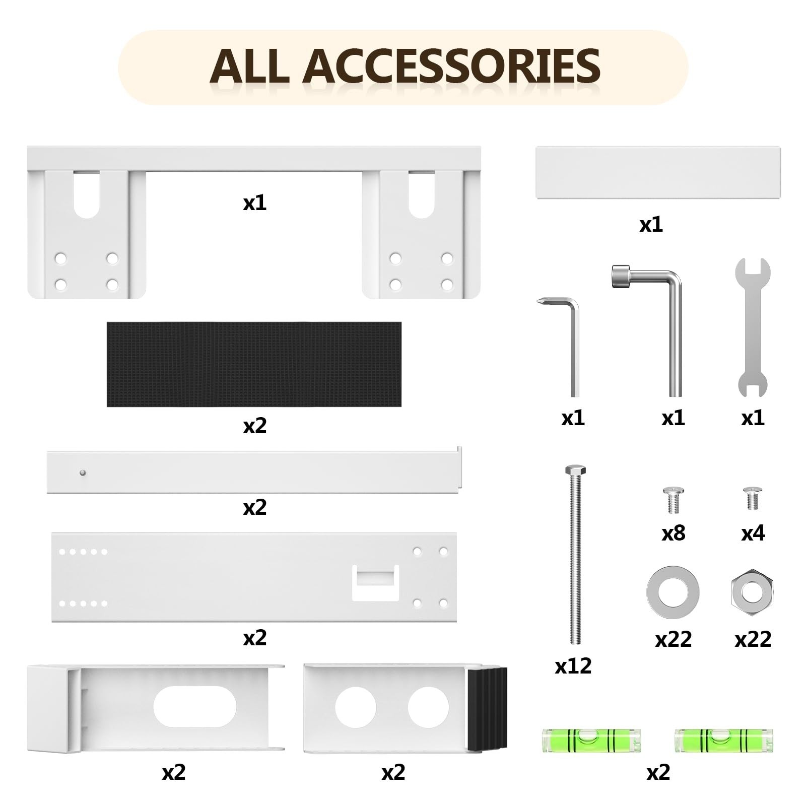 Heavy Duty Window AC Support Bracket – No Drill, Fits Single/Double-Hung Windows
