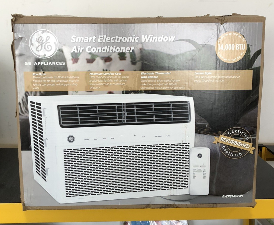 GE 14,000 BTU Smart Electronic Window Air Conditioner (awfs14wwl_e0b)