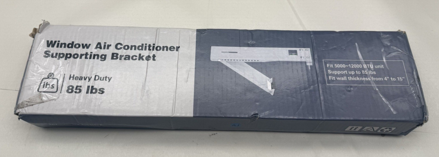 Window Air Conditioner Bracket Up to 85 lbs Designed to Fit 5,000 to 12,000 read
