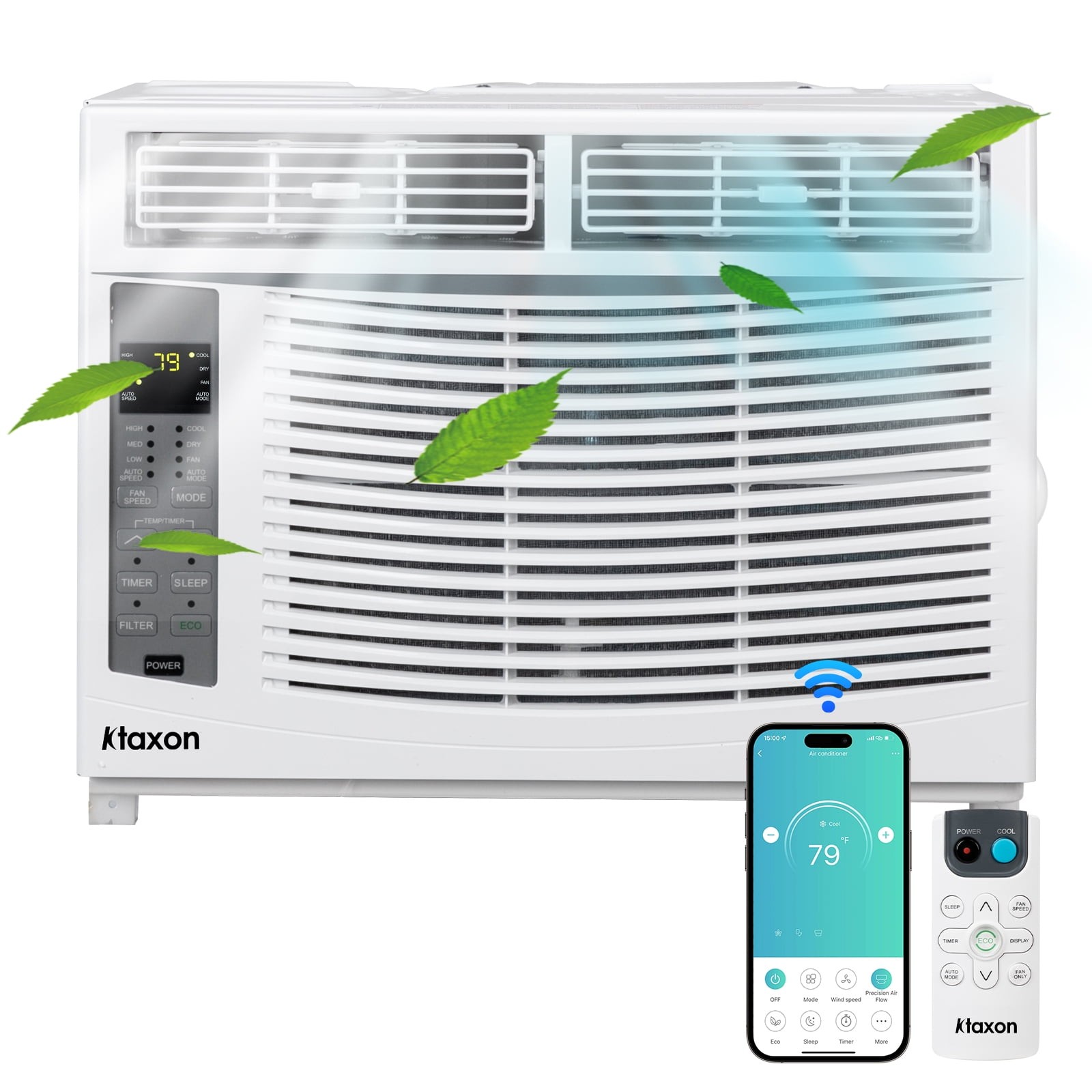 Aire Acondicionados De Ventana De 6000 BTU con WiFi y Control Remoto Para Cuarto