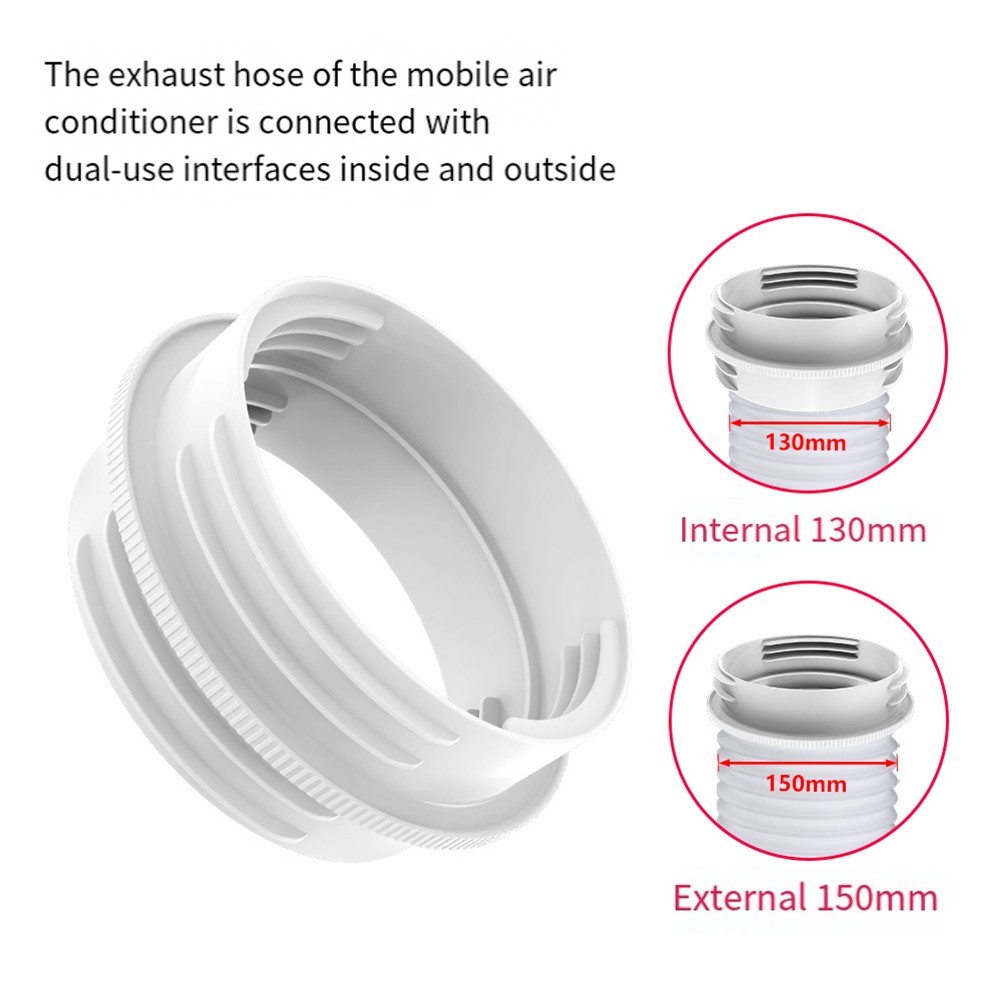 Secure Connection for Maximum Efficiency Portable AC Exhaust Hose Connector