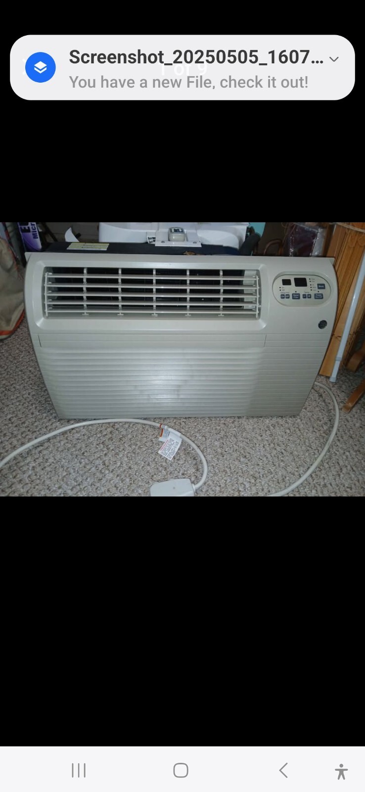 GE energy star 230/208 volt air conditioner 12,000 BTU’s model AJCQ12DCGL2
