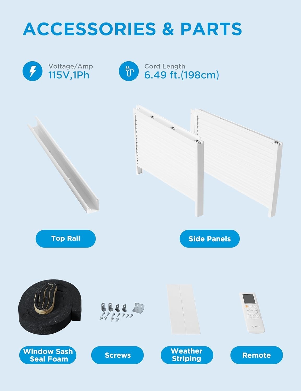 8,000 BTU Smart Inverter Air Conditioner Window Unit with Heat and Dehumidifi…