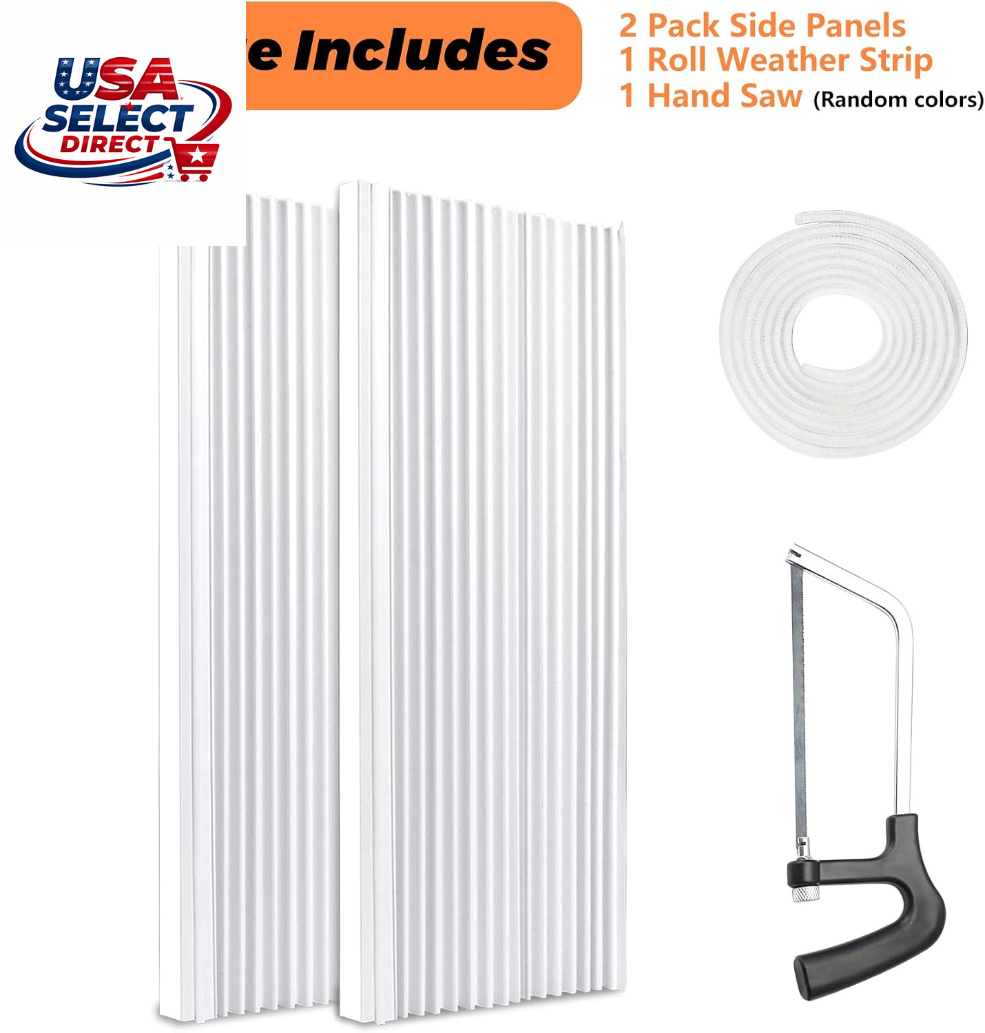 Window AC Side Panels Insulation Kit, Adjustable 17″ H x 10″ W, 2 Pack