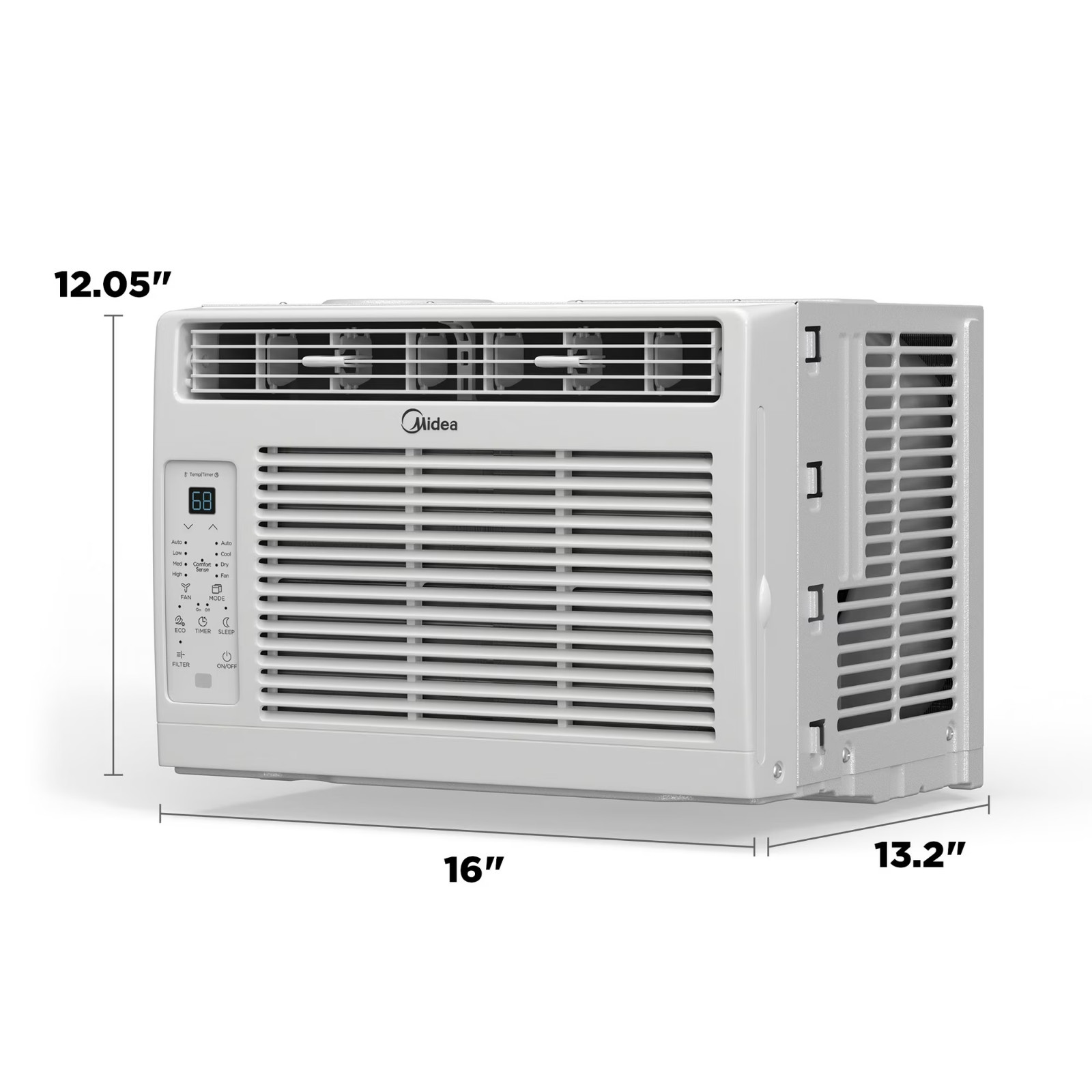 US Midea 5,000 BTU Window Air Conditioner, Cools Up To 150 Sq Ft, Remote, Progra