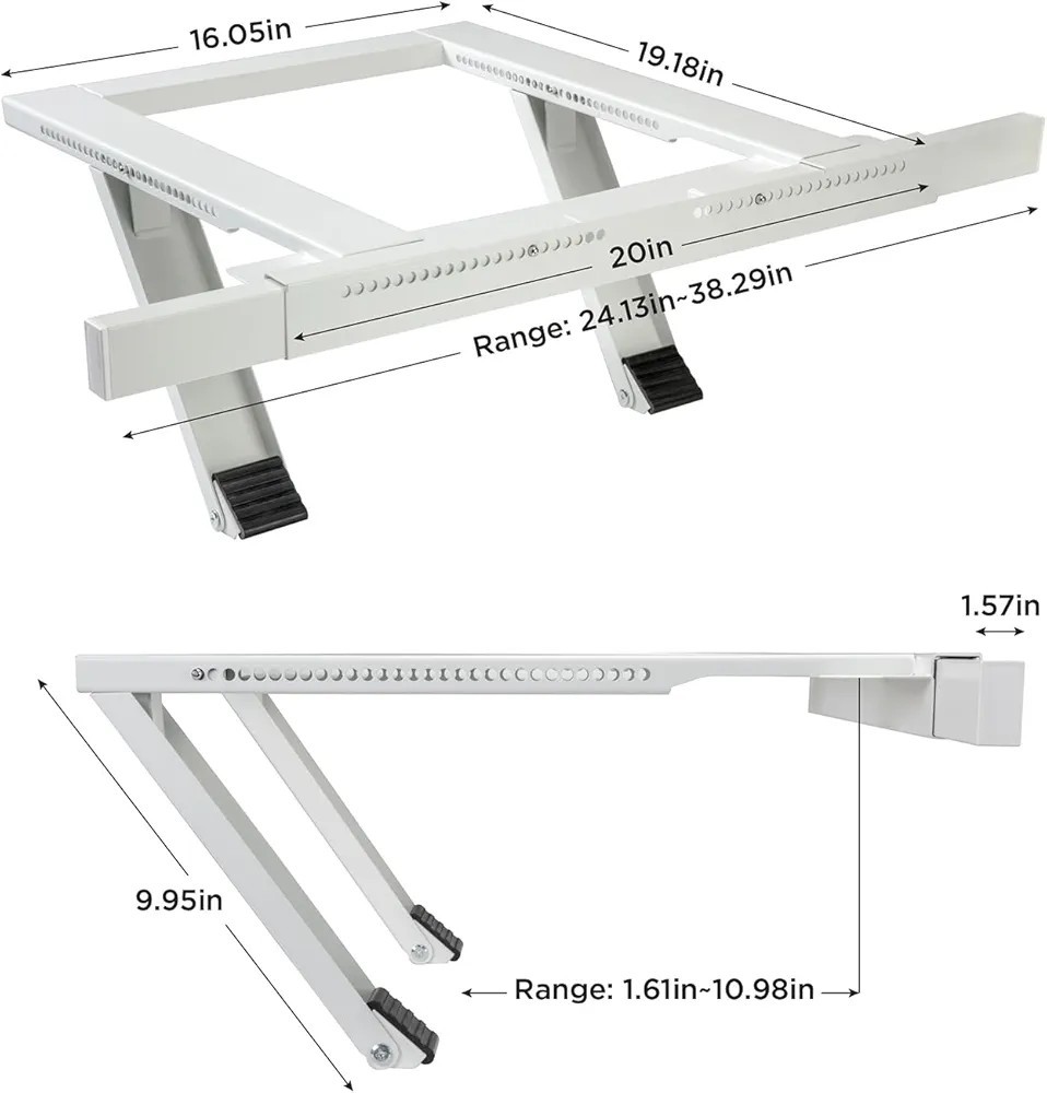 Air Conditioner Support Bracket No Tools Required Window AC Mount Support 200lb