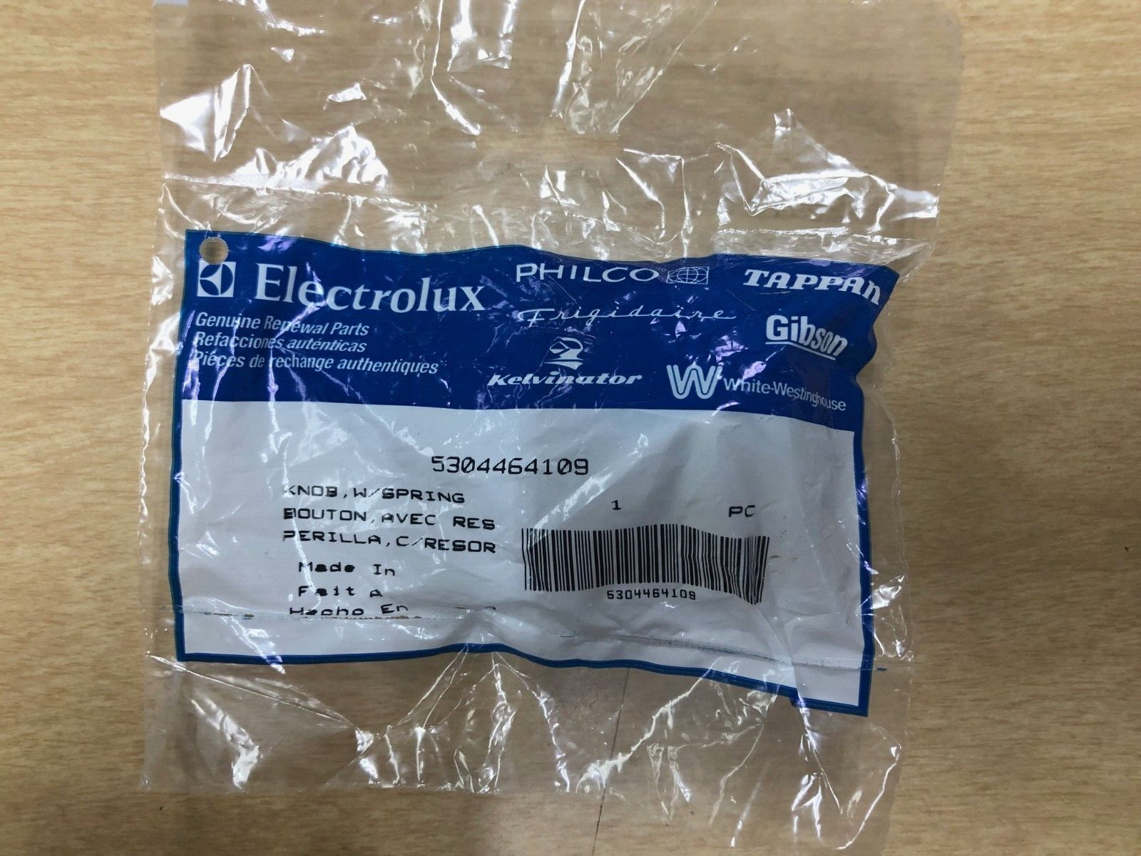 Genuine Electrolux 5304464109 Room Air Conditioner Control Knob – White
