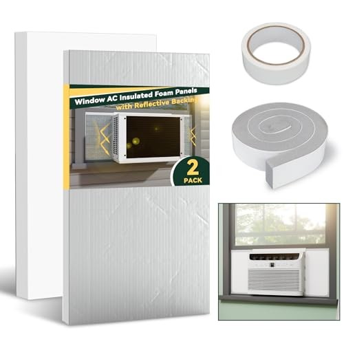 Window Air Conditioner Insulation Foam Panels with Aluminum Foil Surface, AC