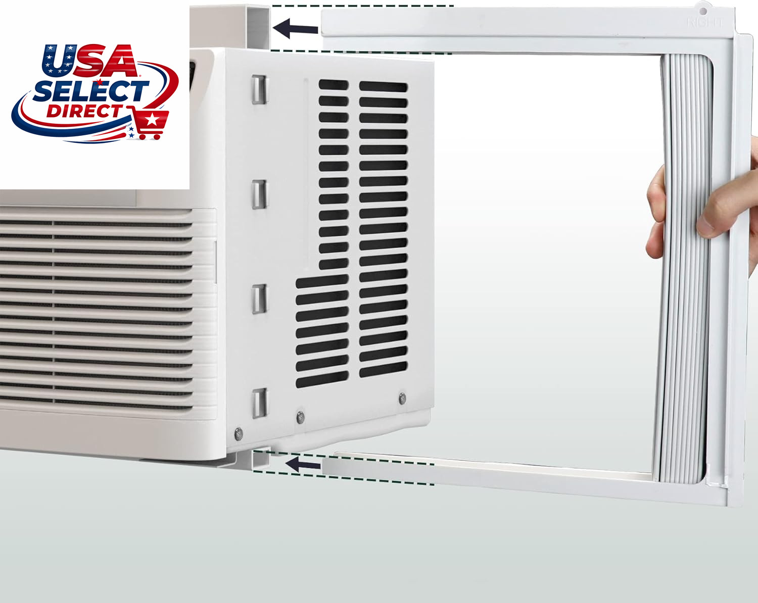 Adjustable Insulation AC Side Panels for 8000 BTU Window Unit