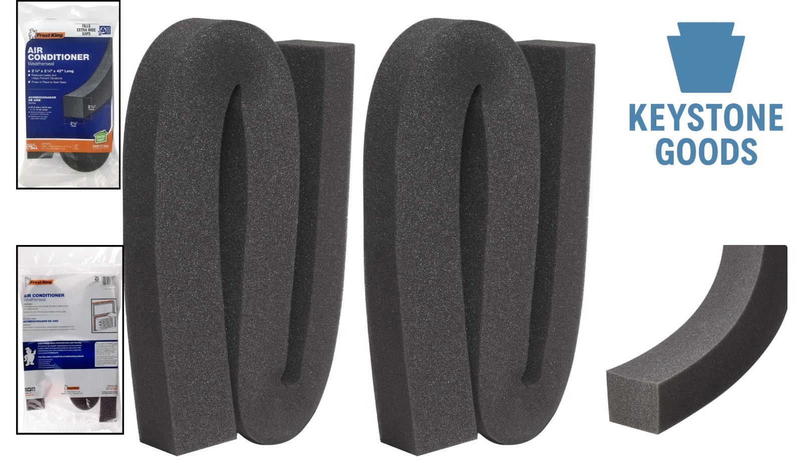 Frost King Weatherseal Foam Tape for AC, 42 Inches, Pack of 2