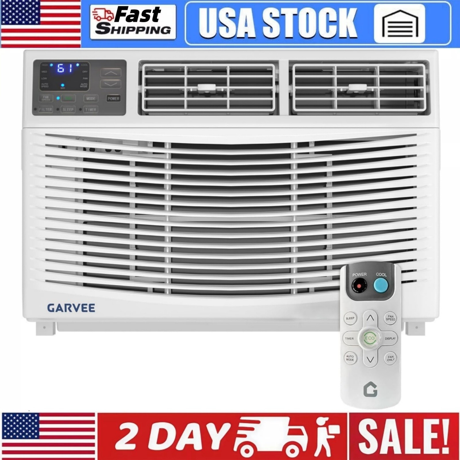 10000 BTU Window Air Conditioner Window AC Unit for Bedroom Office Cooling