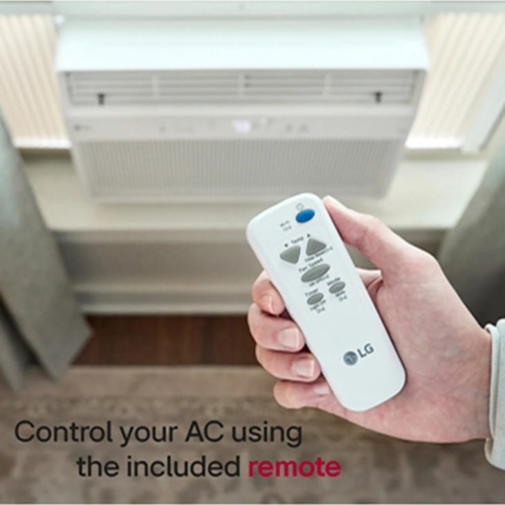 WHITE – LG 8,000 BTU 115V ELECTRONIC SMART WAC W/REMOTE