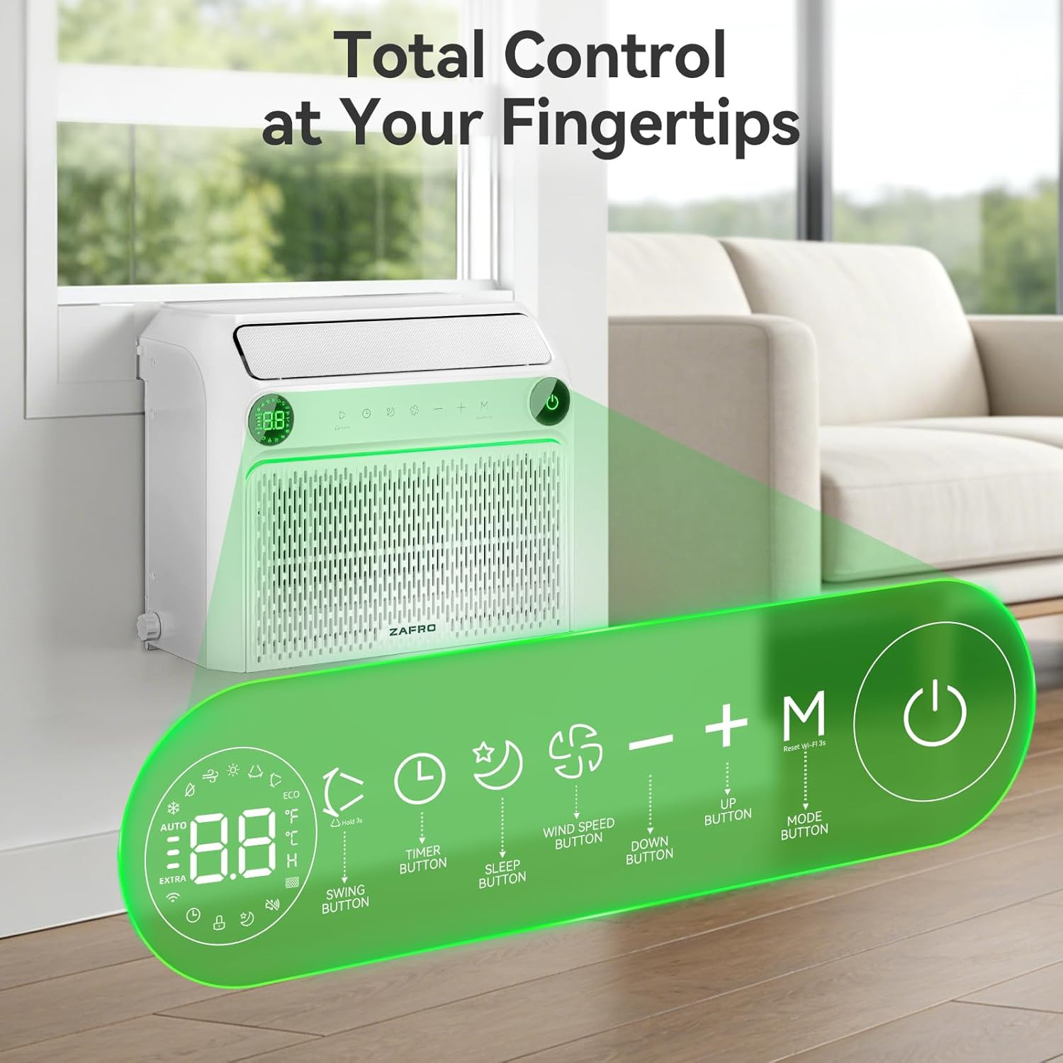U Shaped Inverter Window Air Conditioner, Ultra Quiet (32Db), 10000BTU ASHRAE (6
