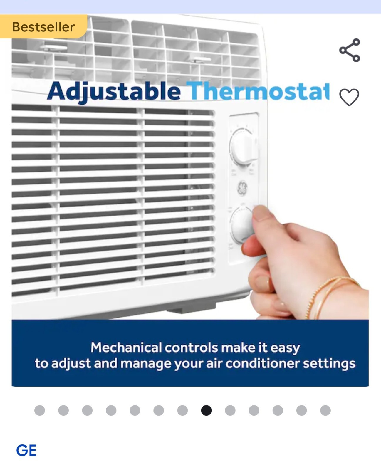 Window Air Conditioner 5000 BTU Cooling Up to 150 SQ. Ft.
