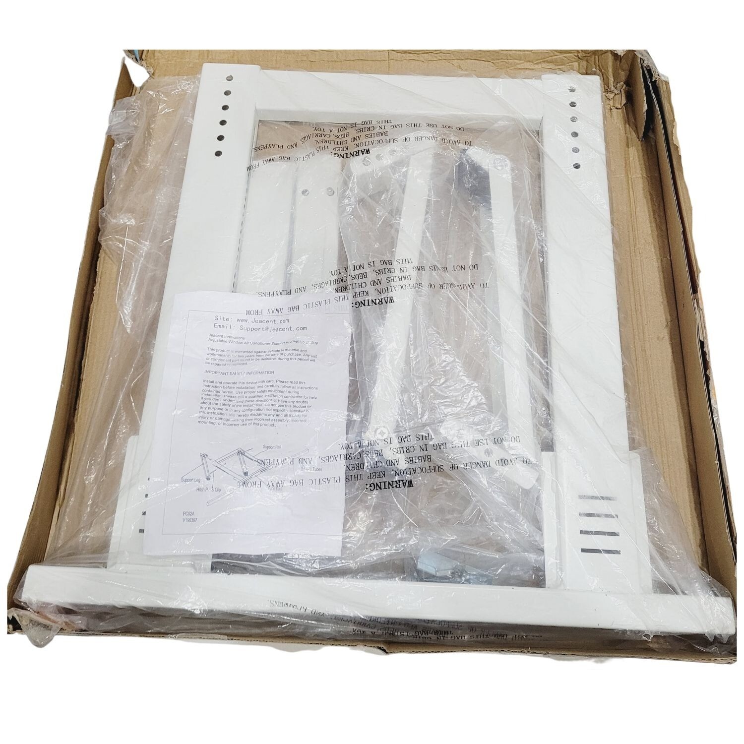 Heavy Duty Steel Air Conditioner Support Bracket AC Holds up to 200 lb No tools
