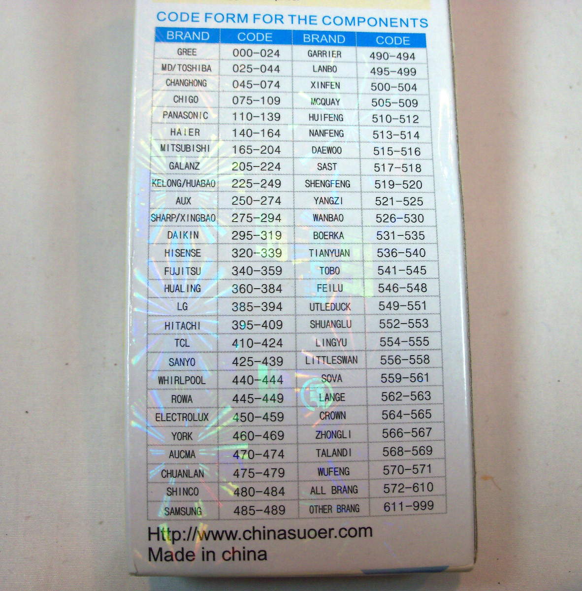 Universal A/C Air Conditioning Remote Control Replace for Many Air Conditioners
