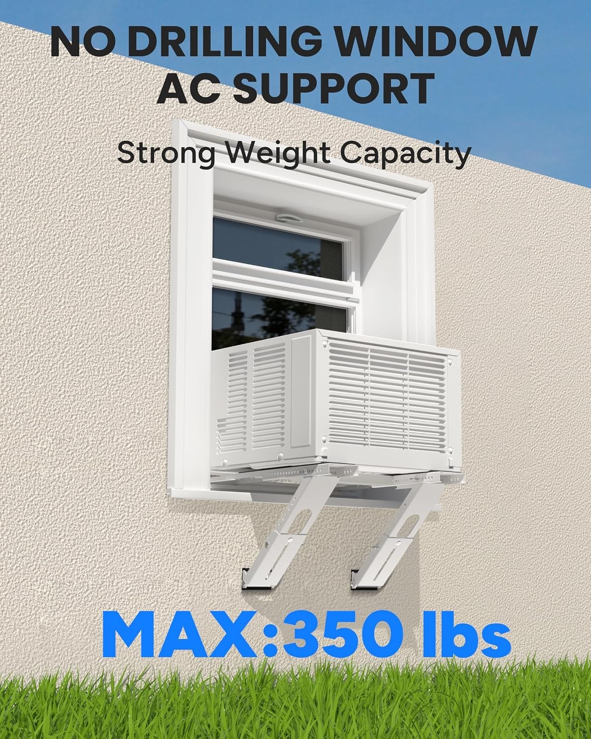 No Drilling Heavy Duty Window AC Bracket 5000-24000 BTU