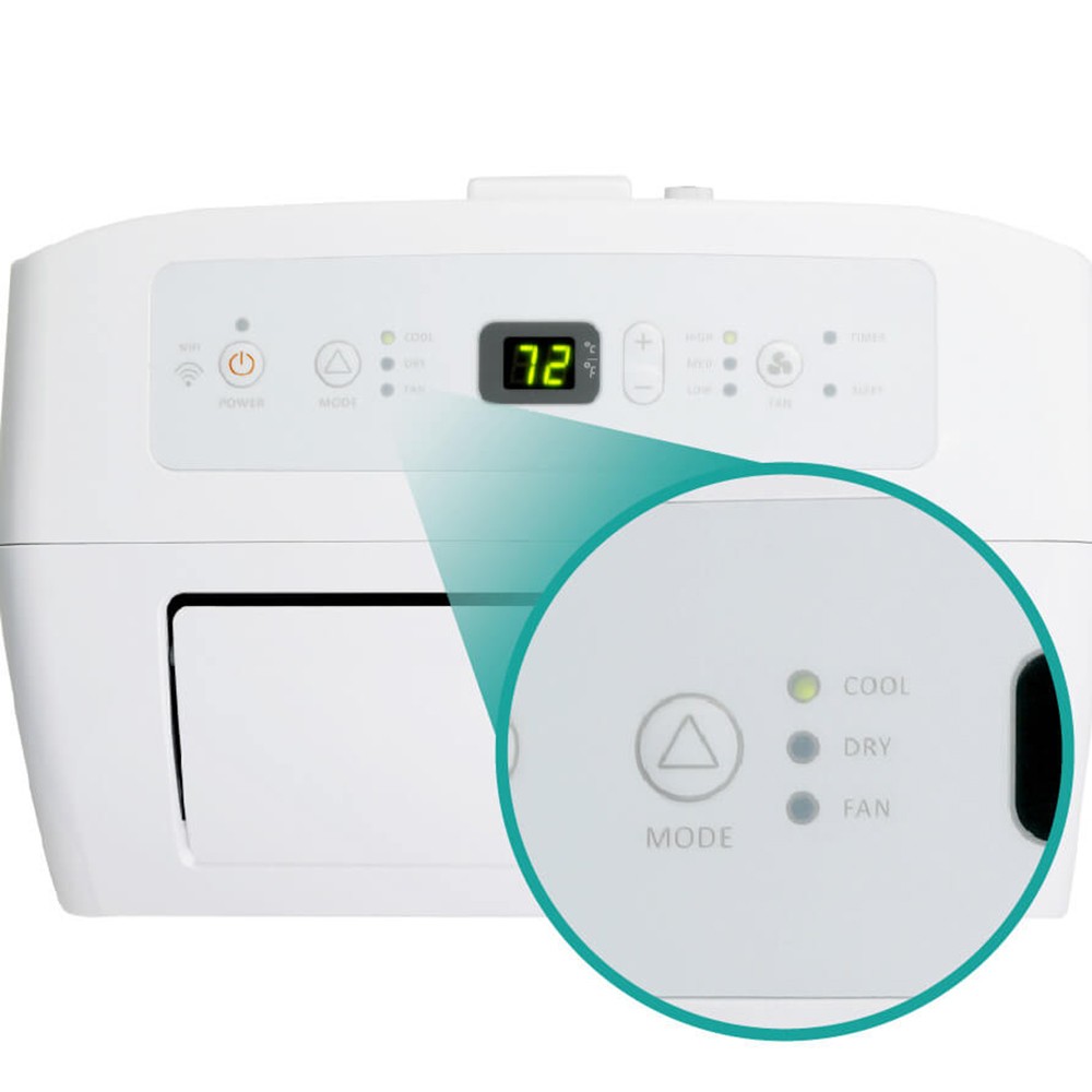 Hisense 7000-BTU DOE (115-Volt) Vented Wi-Fi Portable Air Conditioner