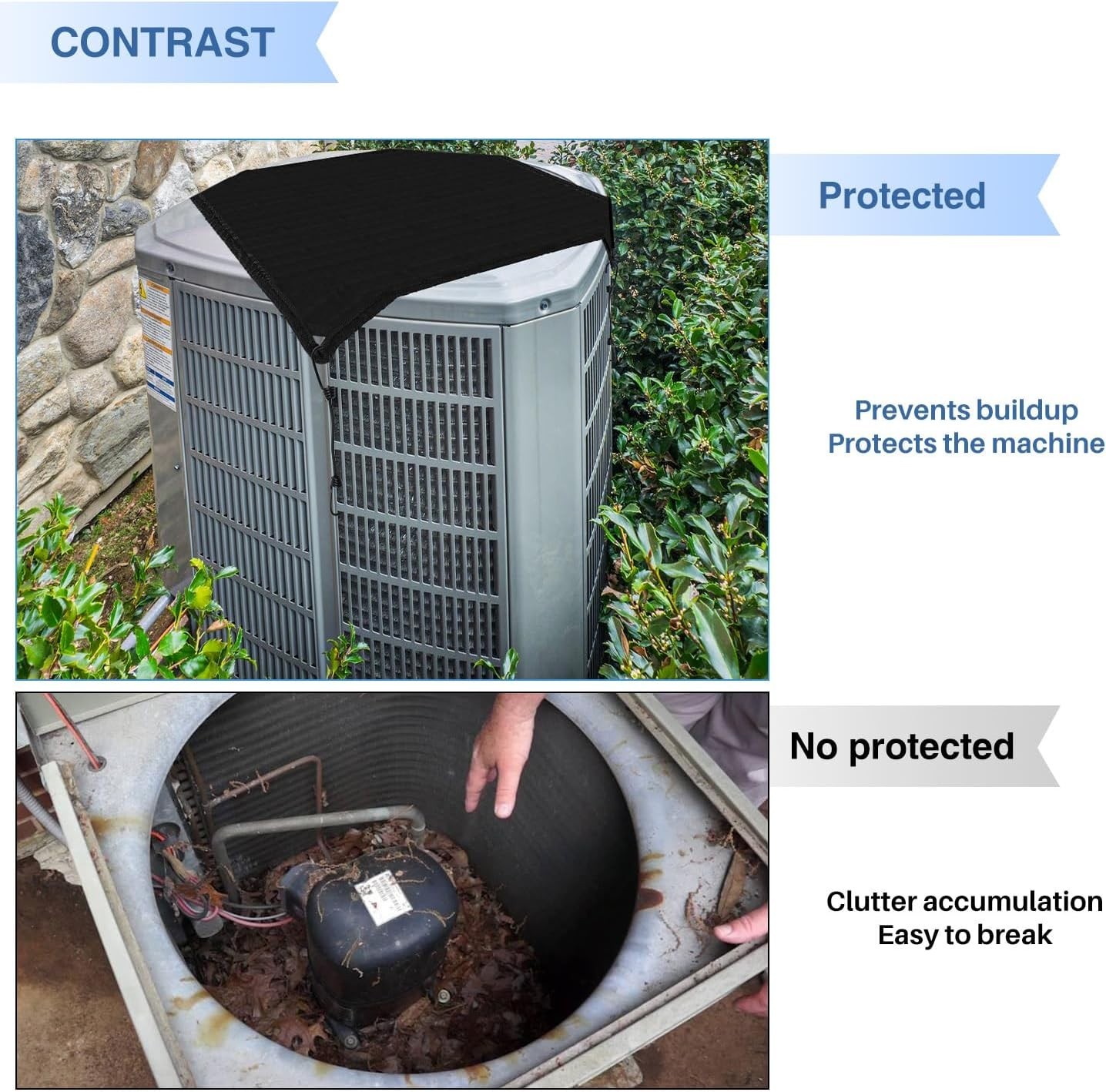 28″x28″ Waterproof Outdoor AC Unit Cover Air Conditioner Compressor Winter To…
