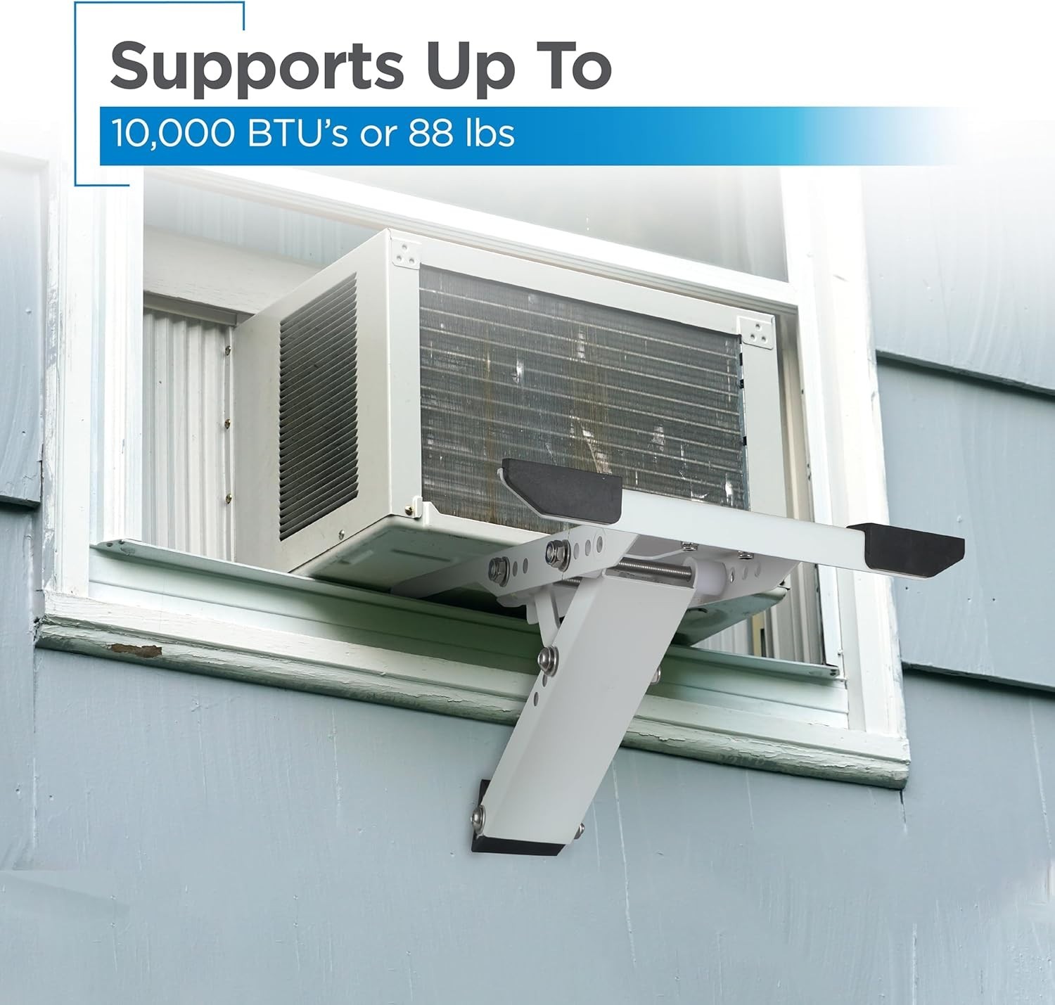 Heavy Duty Window AC Support Bracket for Units Up to 10,000 BTU & 88 lbs