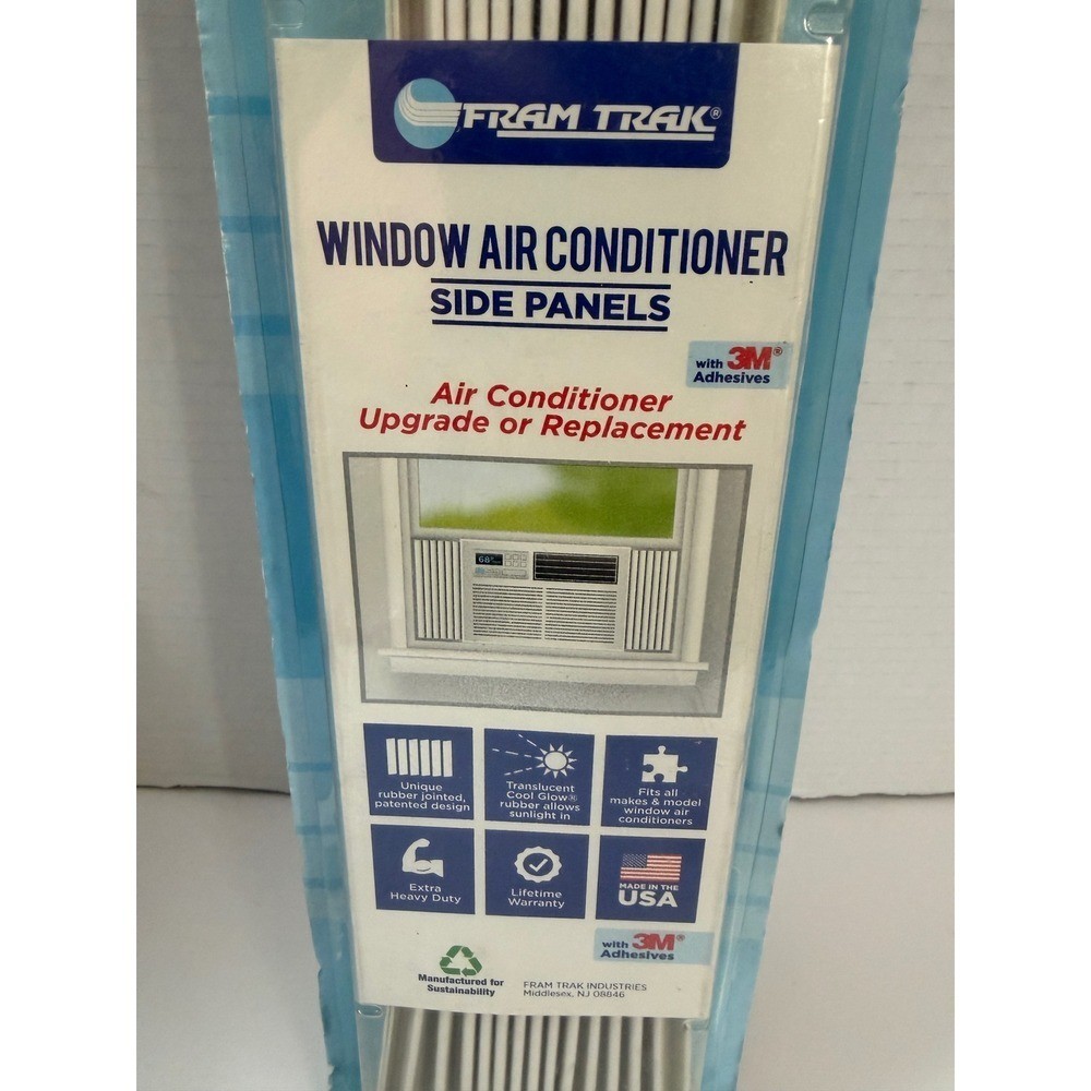 1 Fram Trak Window Air Conditioner Side Panel Replacement Kit 3M Adhesives 19×12
