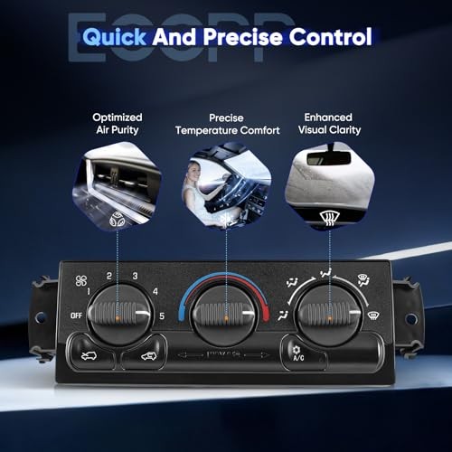 A/C Heater Climate Control Module Panel 9361355，599-266 Compatible With 2002