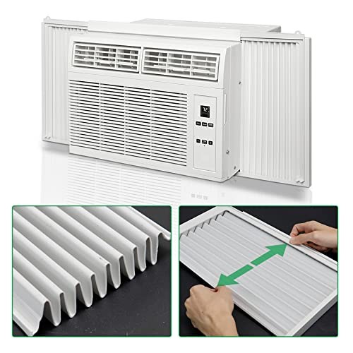 Window Air Conditioner Side Panel with Frame, Fit White, Fit 8,000 BTU Units