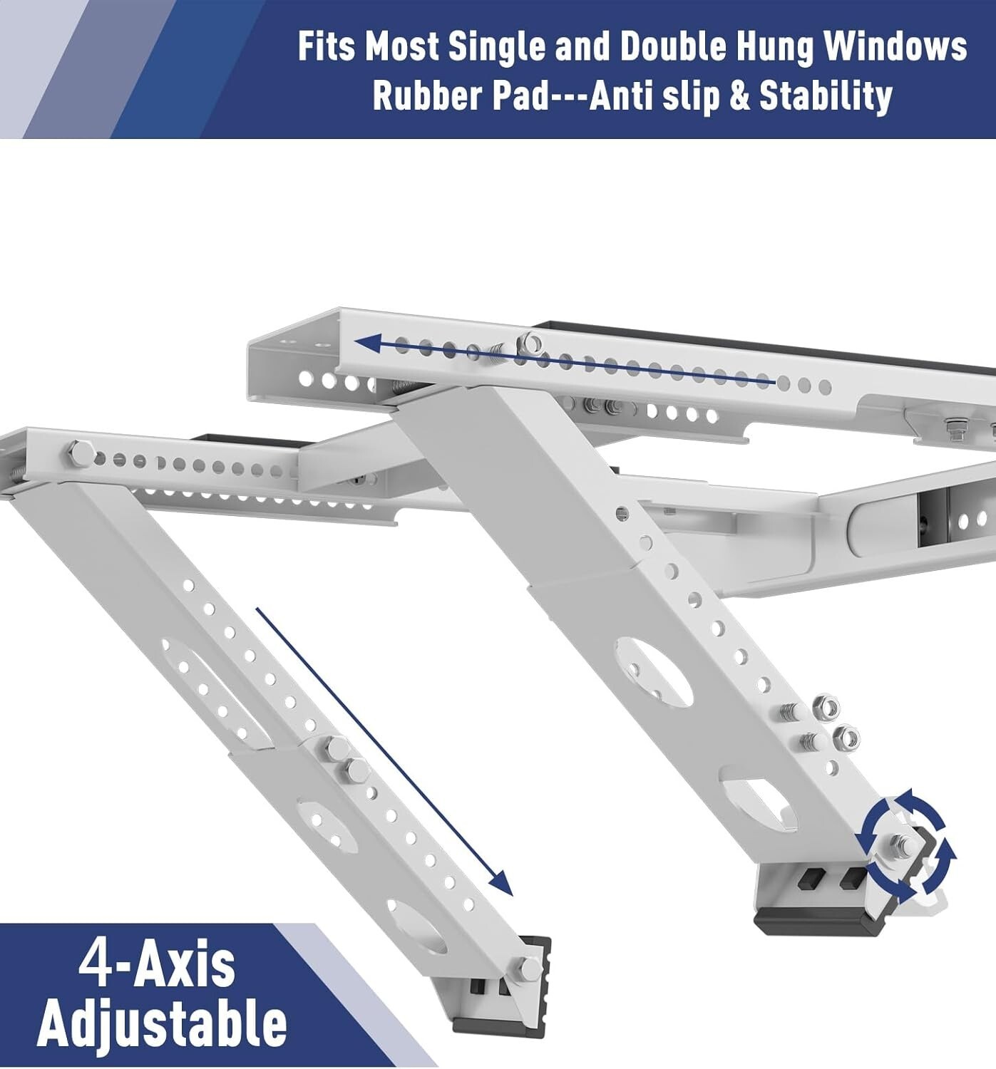 LEOPO No Drilling Air Conditioner Support Bracket,Fits Single and Double-Hung