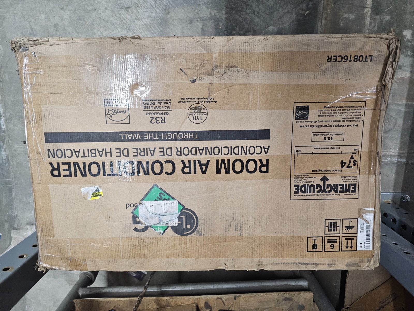 LG LT0816CER 8000 BTU Through Wall Air Conditioner, for Rooms up to 330 Sq. Ft.
