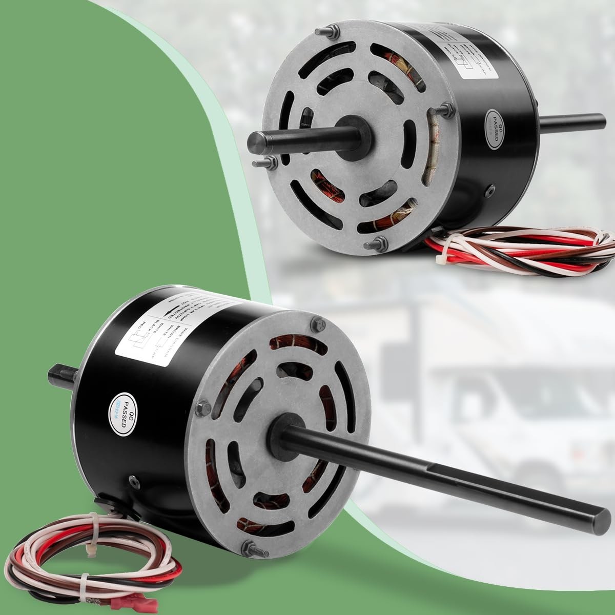 RV AC Motor with Capacitor, Direct Replacement, 1/3 HP/`
