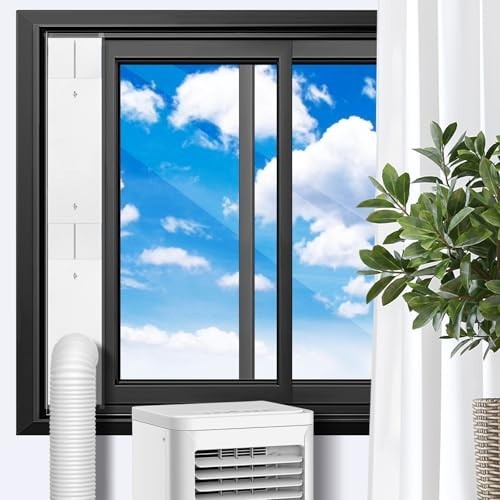 Portable AC Window Vent Kit 17-61 Inch Adjustable Seal for Sliding Windows
