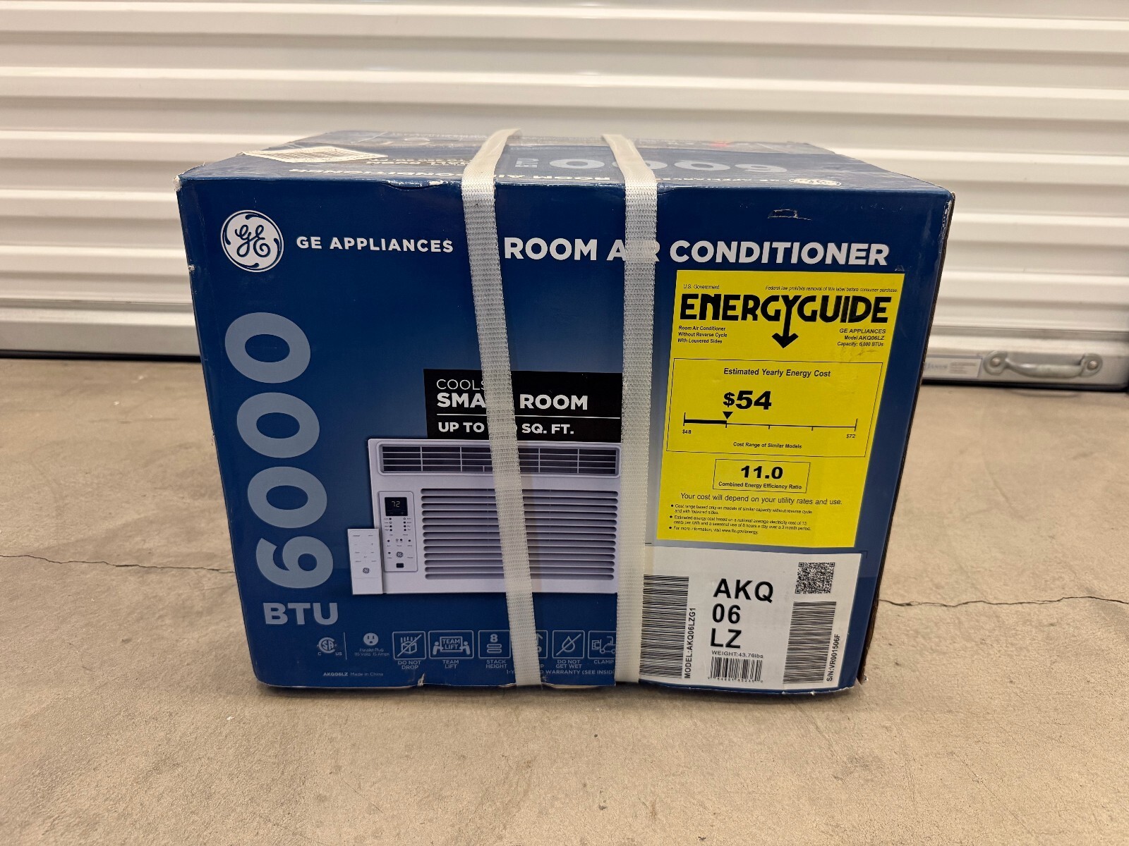 GE AKQ06LZ 6000 BTU Window Air Conditioner 115V Remote Brand New