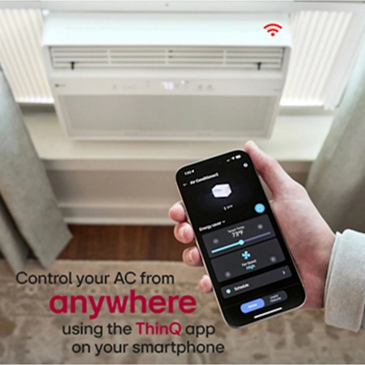 LG 8,000 BTU Smart Wi-Fi Enabled Window Air Conditioner LW8024RSMY Refurbished