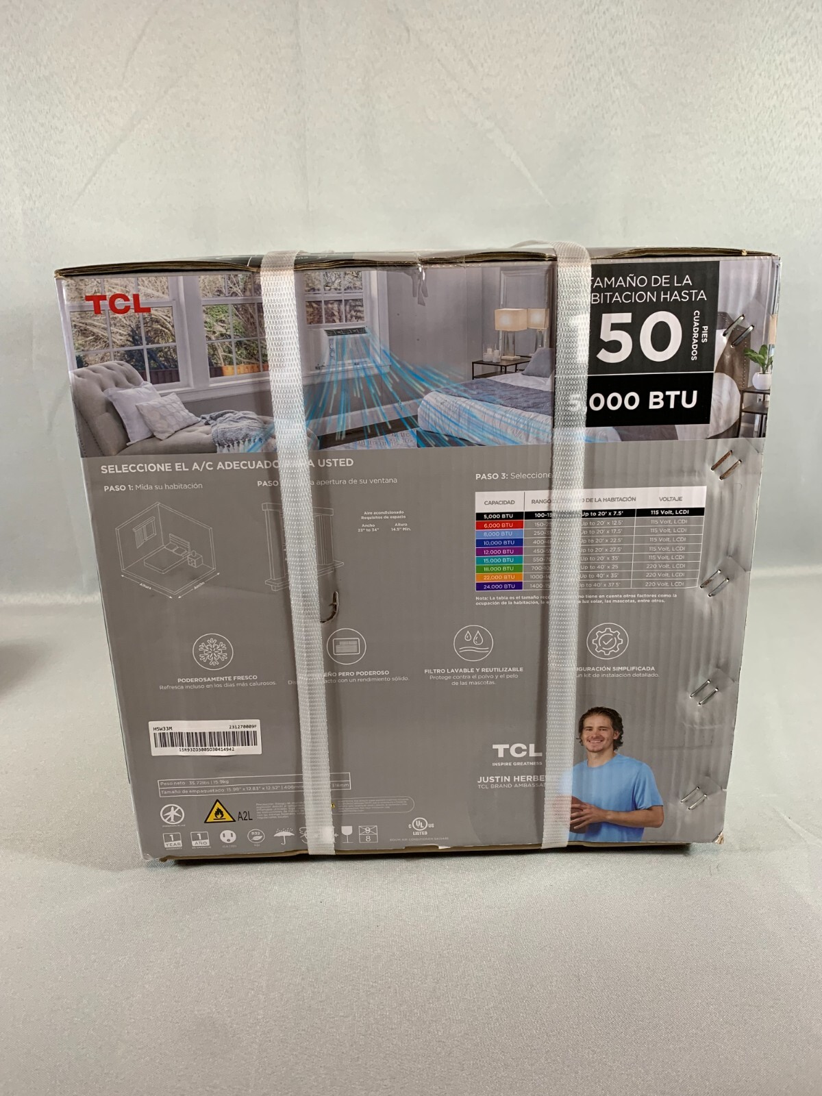 TCL Window Mounted Air Conditioner A/C Unit 150 Sq Ft 5000 BTU H5W33M New Sealed