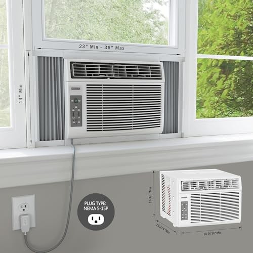 DRWAC081XNA1 8,000 BTU 115V Window Air Conditioner and Remote Control – White