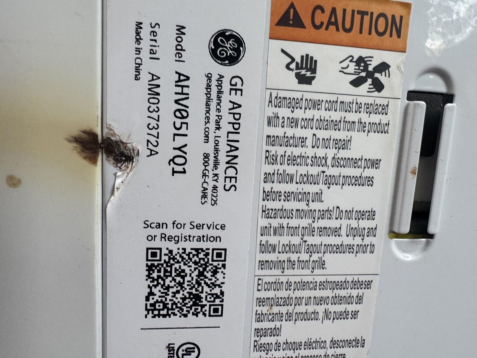 GE AHY14LZ Smart Window Air Conditioner