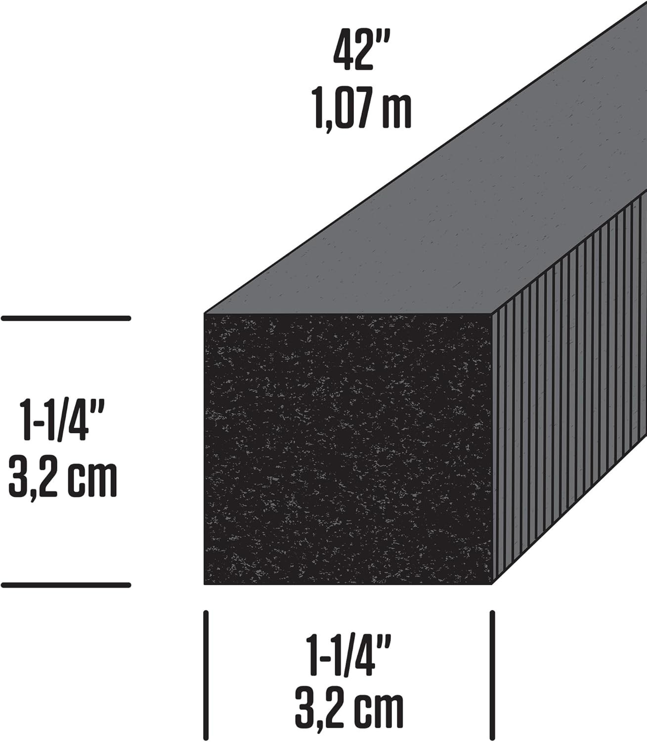 02006 1-1/4 in. X 42 in. Gray Air Conditioner Weatherseal for Window Units