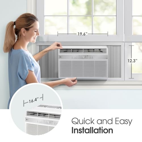 WHITE – LG 8,000 BTU 115V ELECTRONIC WAC W/REMOTE LW8024R
