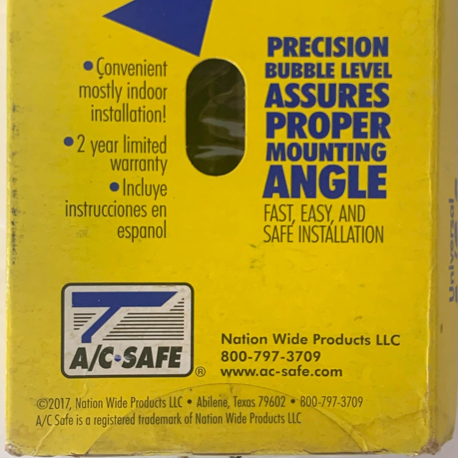 A/C-Safe Small Window Air Conditioner Support Bracket AC-080 Up To 80 pounds