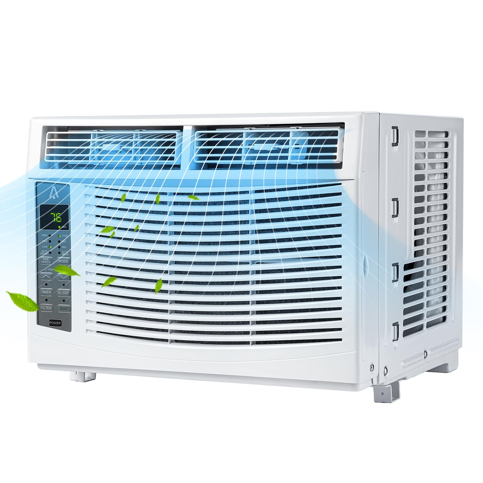6000 BTU Window Air Conditioner with Remote 3-in-1 Window AC 115V for Bedroom