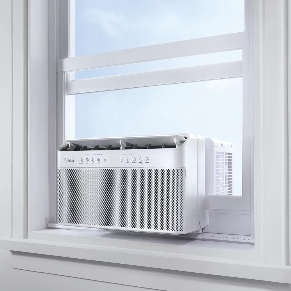 8000 BTU 115V Smart Window Air Conditioner U Shape Inverter Digital Room Cooler