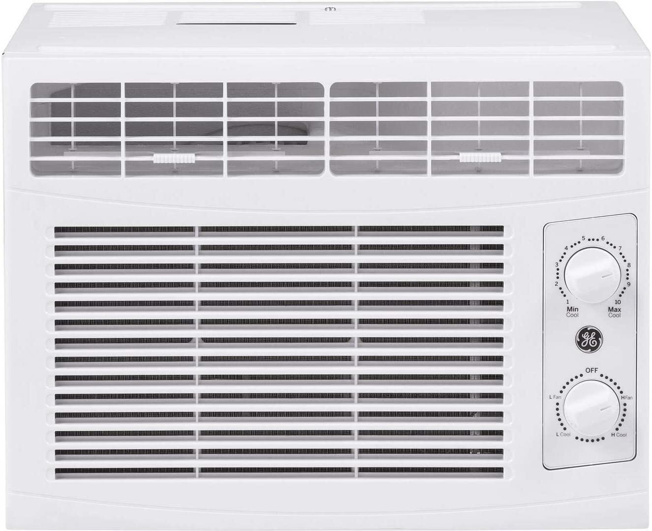GE 5000 BTU Compact Window Air Conditioner, 150 Sq Ft Small Room Home AC Unit