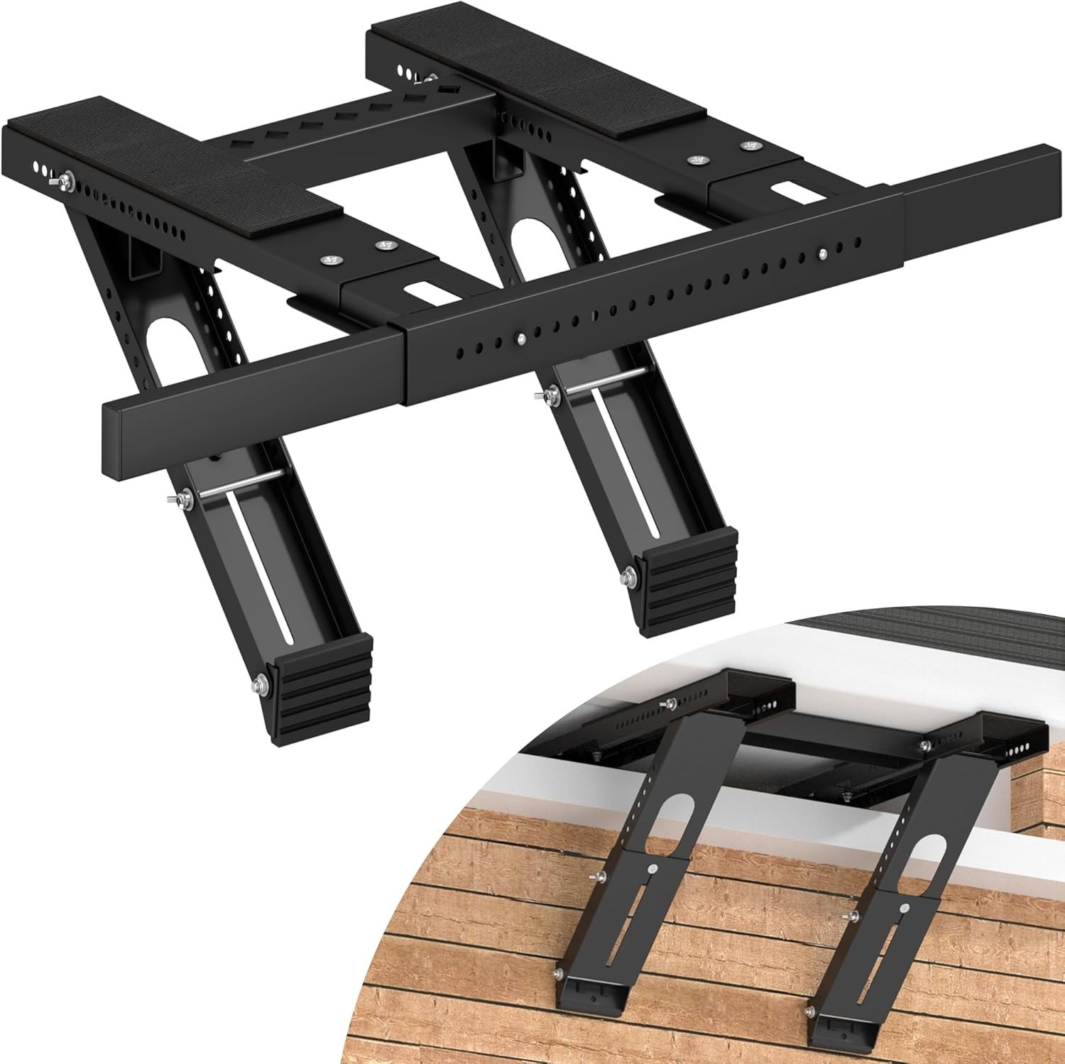 Robust No-Drill AC Support Bracket for Single/Double-Hung Windows, Easy Install