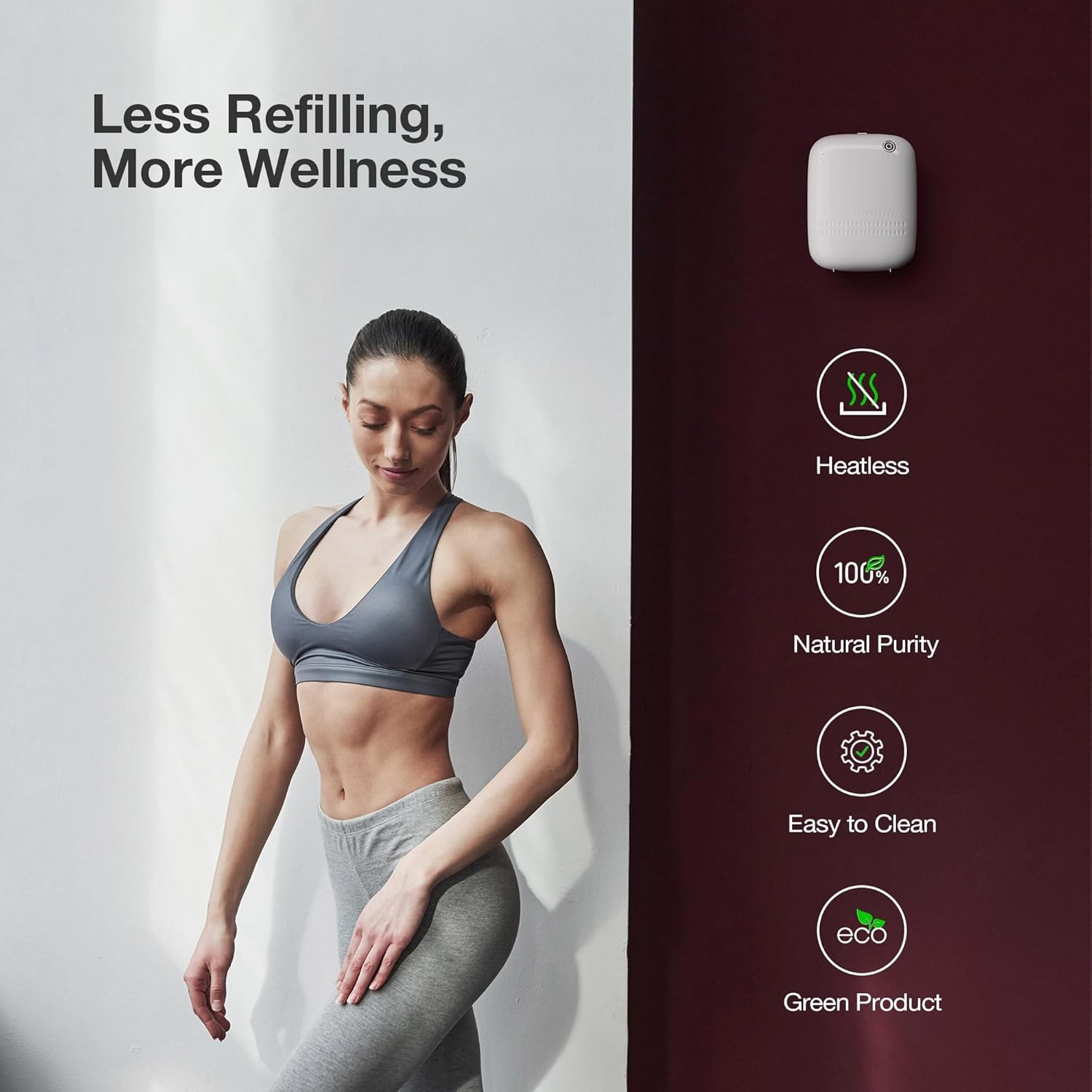 Waterless Essential Oil Diffuser for Home Large Room Smart Scent Air Machine NEW