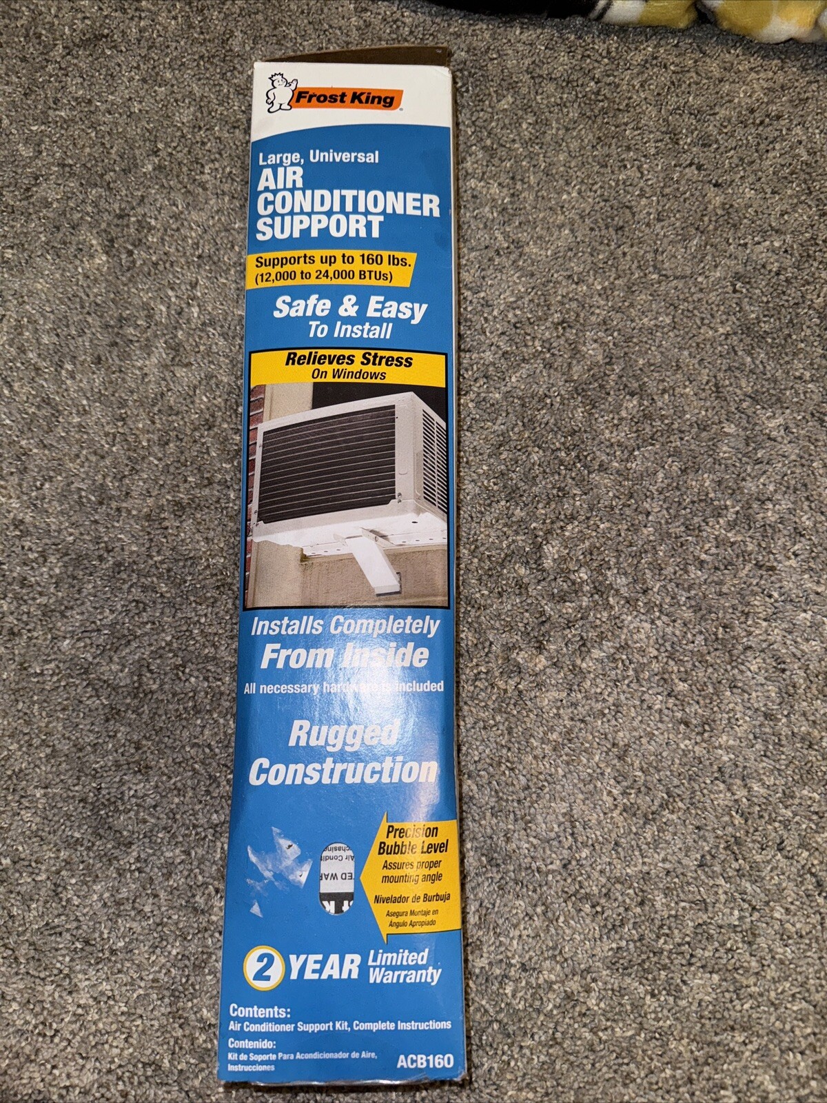 Frost King ACB160H 160 Lb Large Air Conditioner A/C Window Support Bracket NEW